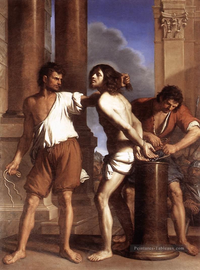 La Flagellation du Christ Baroque Guercino Peintures à l'huile